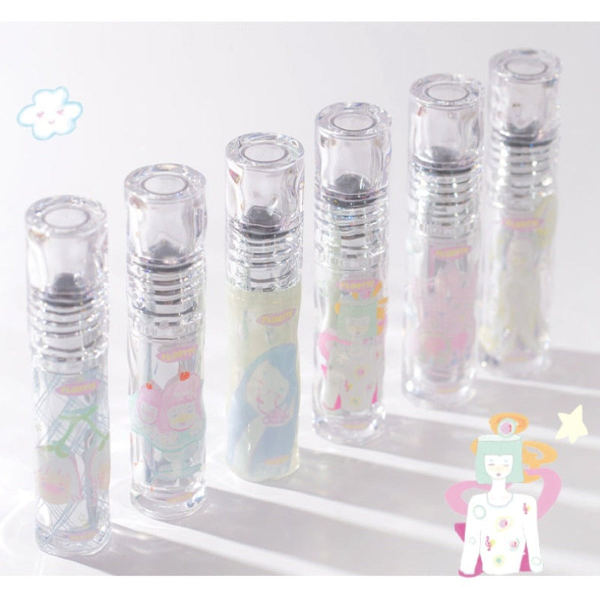 Collection of Girl's World Non-Stick Cup Lip Lacquer in a gallery layout